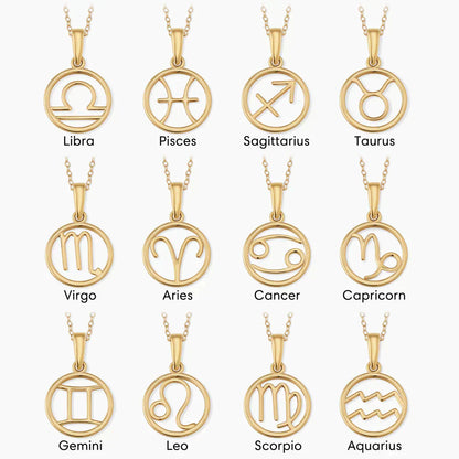 Collar con signo zodiacal | Oro