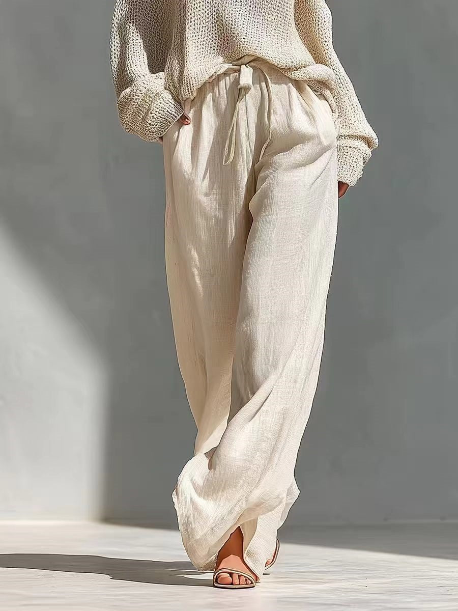 Conjunto de Tejido de Moda y Lino