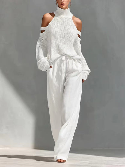 Conjunto de Tejido de Moda y Lino