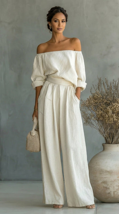 Arabella | Conjunto exclusivo con efecto lino para un verano elegante