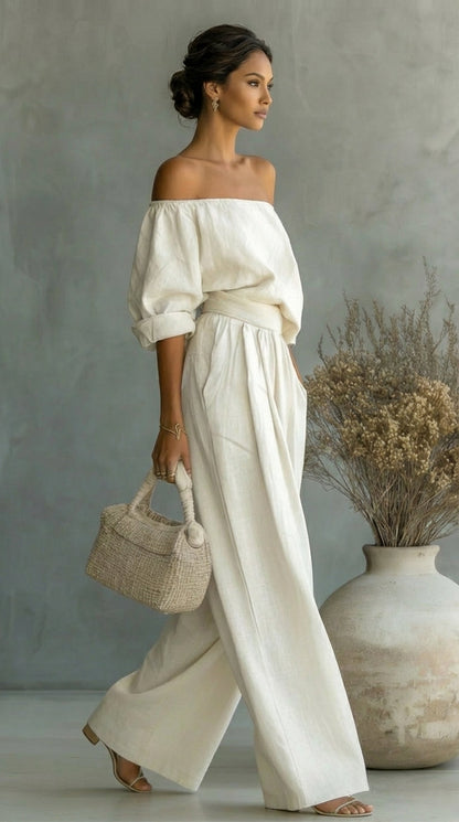 Arabella | Conjunto exclusivo con efecto lino para un verano elegante