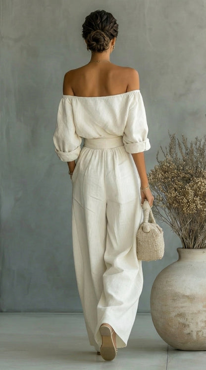 Arabella | Conjunto exclusivo con efecto lino para un verano elegante