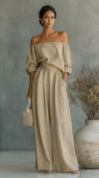 Arabella | Conjunto exclusivo con efecto lino para un verano elegante