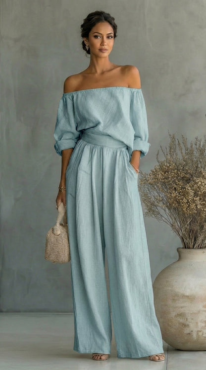 Arabella | Conjunto exclusivo con efecto lino para un verano elegante
