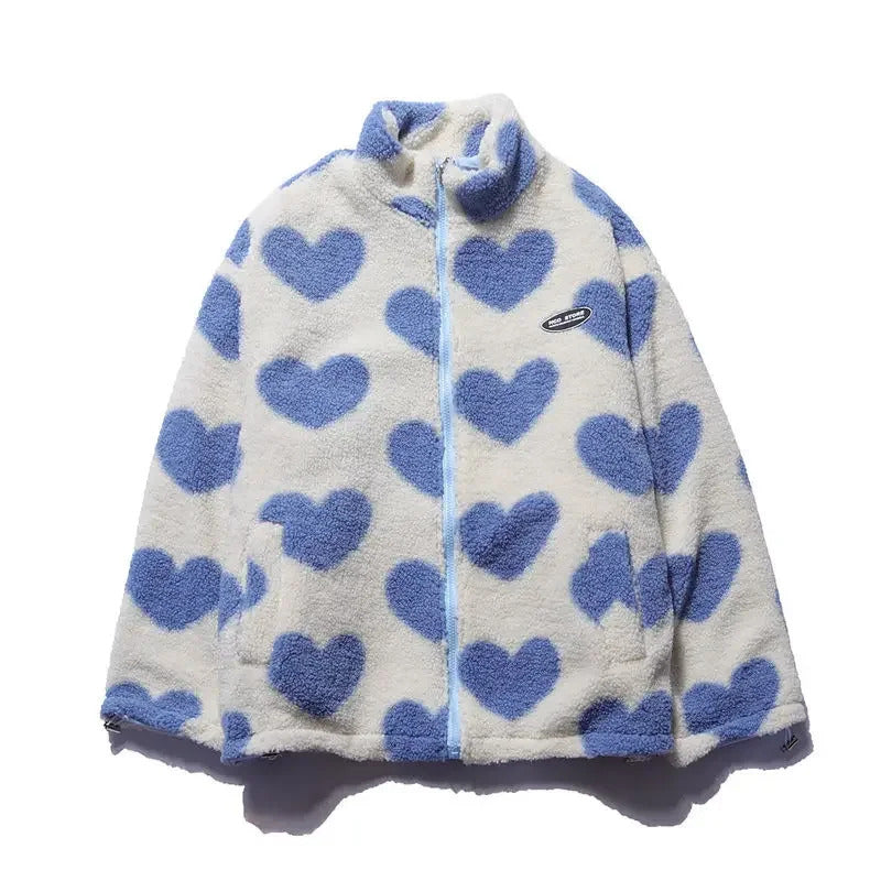 Elsie | Reversible Jacket with Heart Pattern