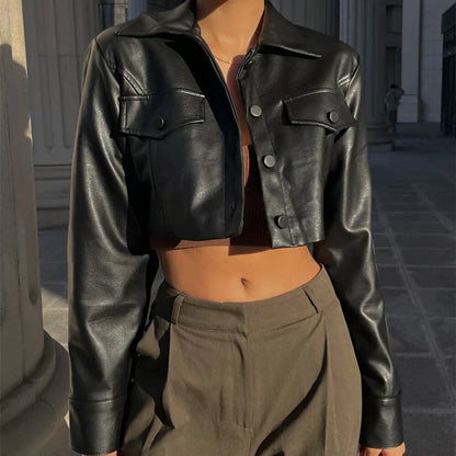 Elisa | Chaqueta de piel sintética elegante