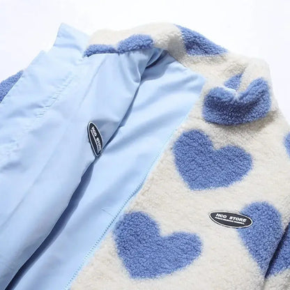 Elsie | Reversible Jacket with Heart Pattern