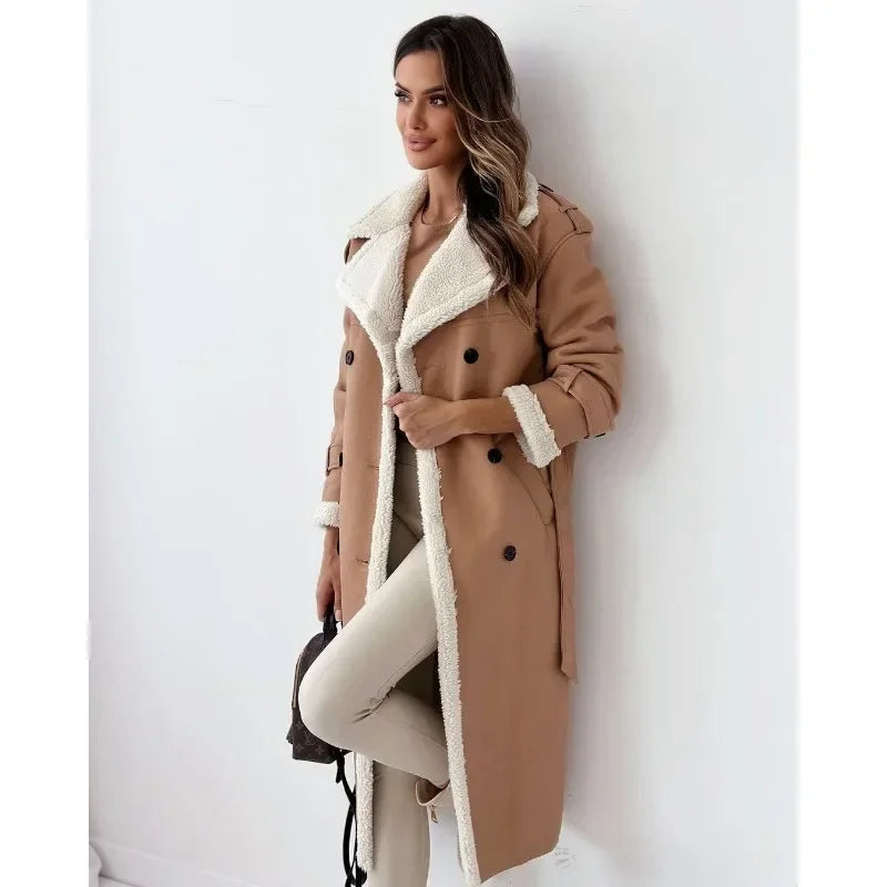 Elara | Trench Coat with Teddy Lining
