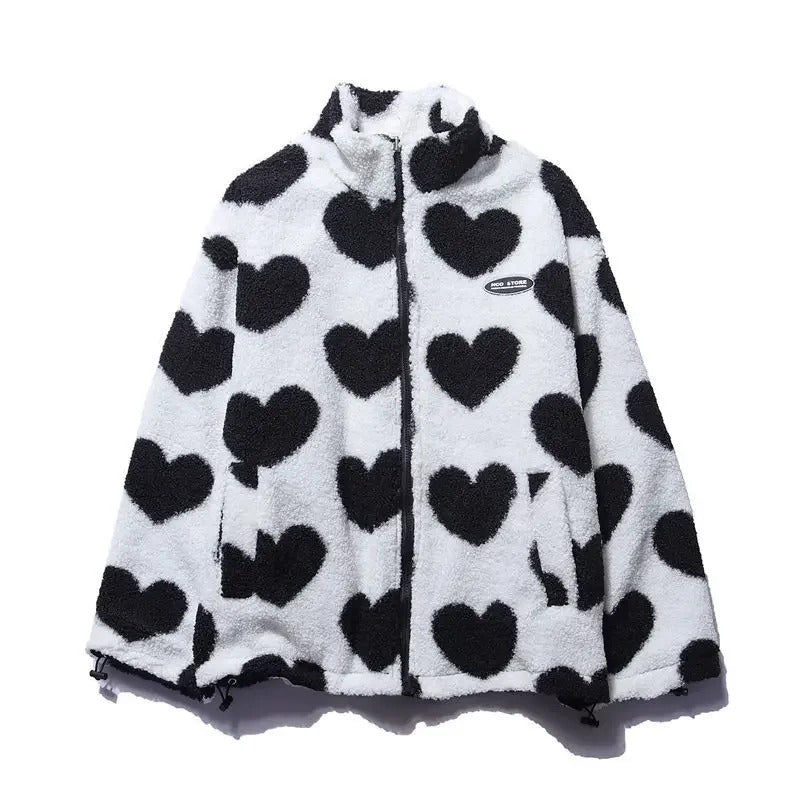 Elsie | Reversible Jacket with Heart Pattern