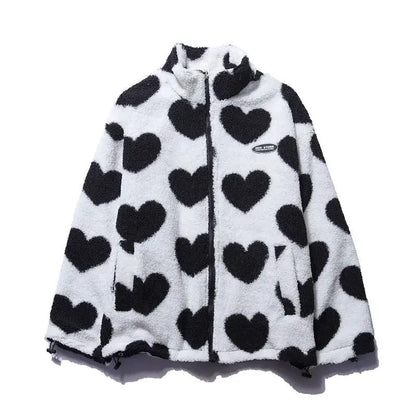 Elsie | Reversible Jacket with Heart Pattern