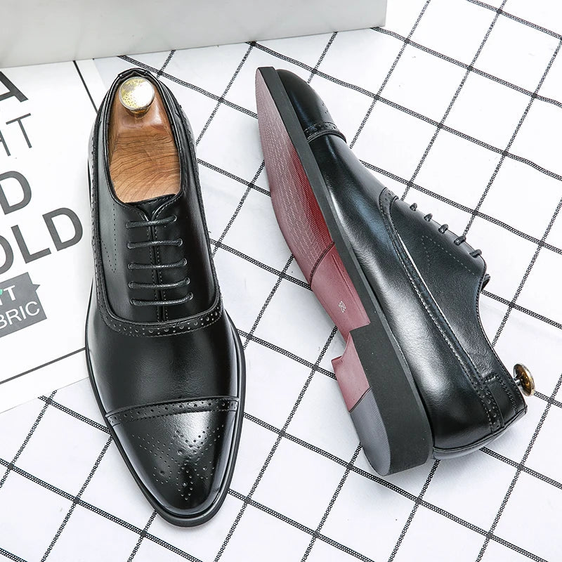 Lucas™ | Botines Oxford de Cuero