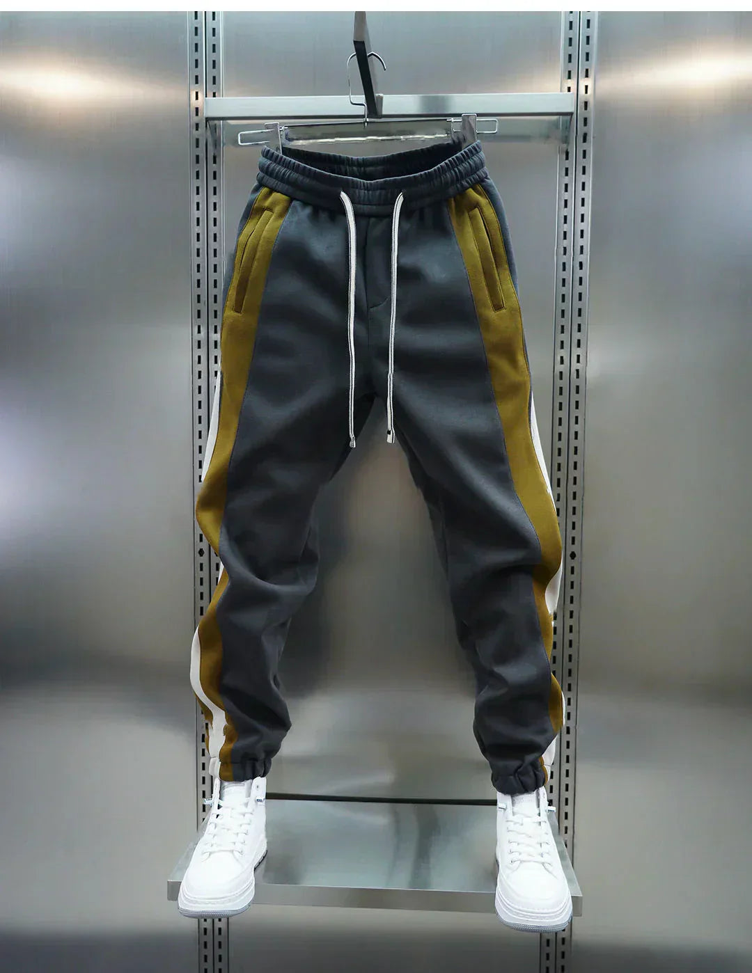 Laurent™ | Pantalones a Tensión con Rayas Contrapuestas