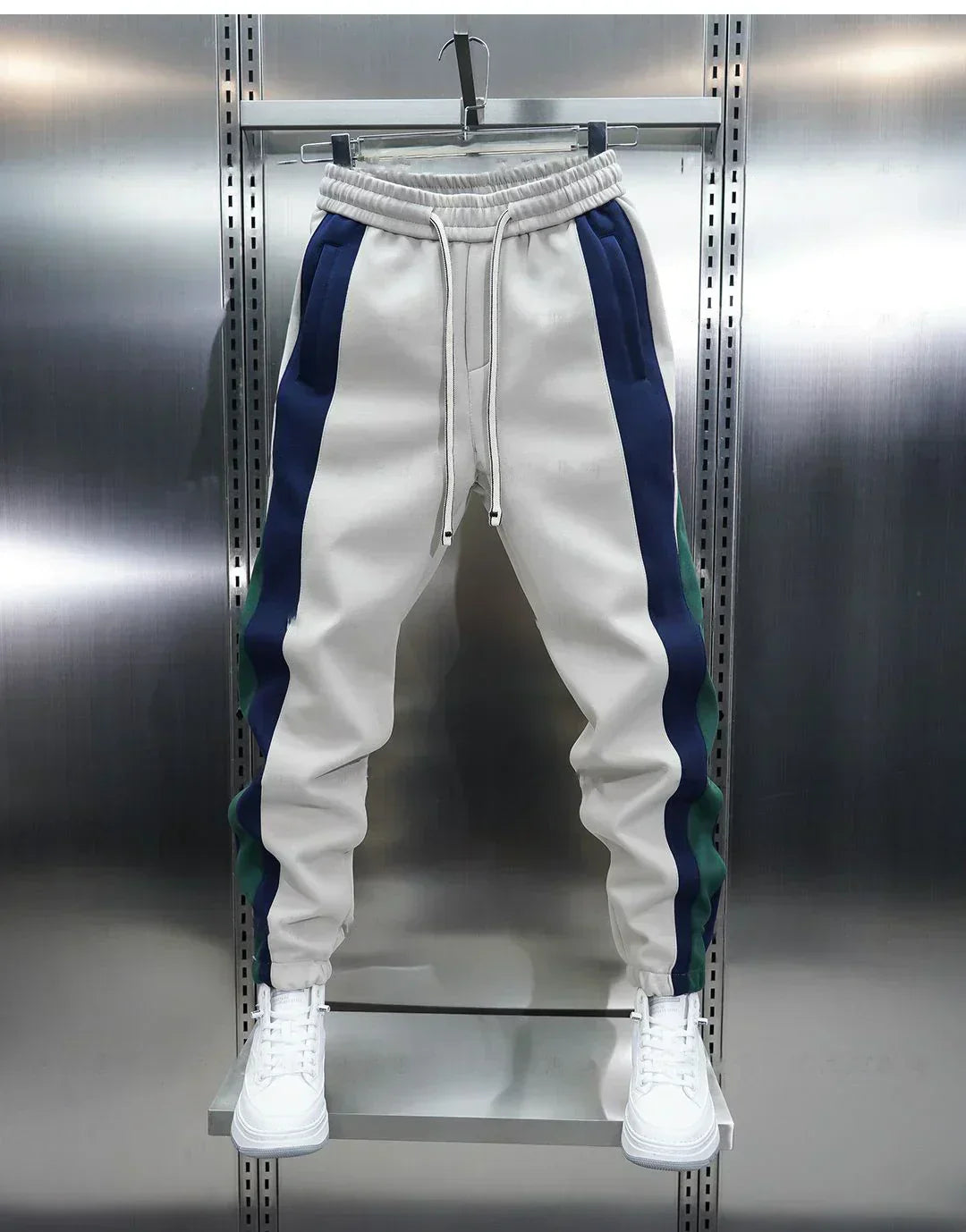 Laurent™ | Pantalones a Tensión con Rayas Contrapuestas
