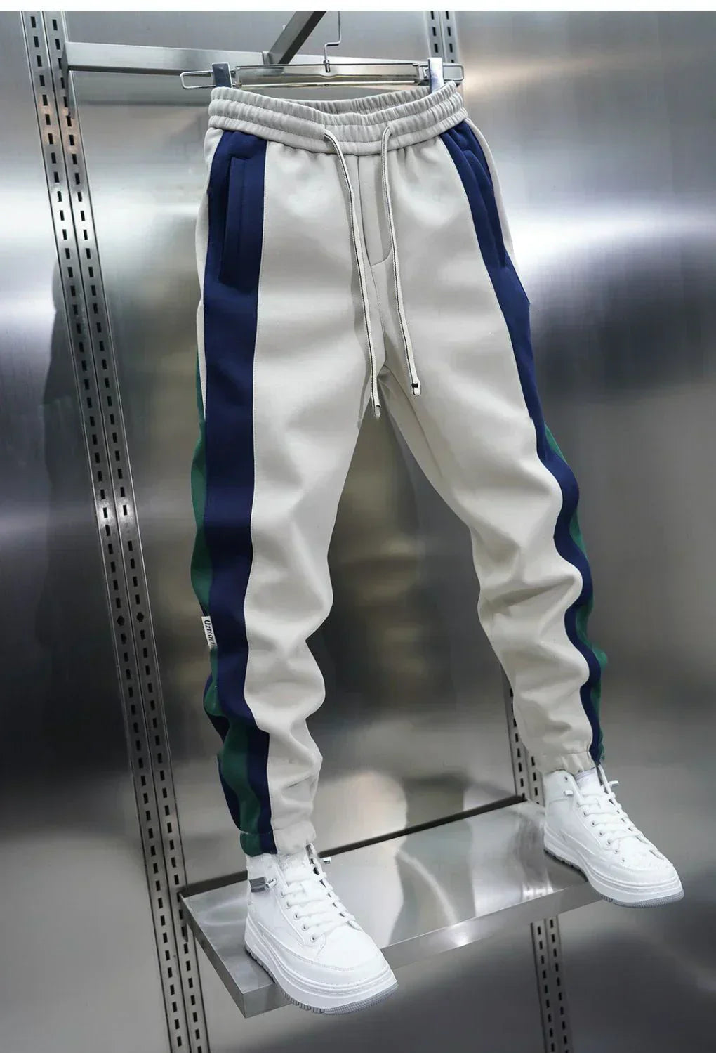 Laurent™ | Pantalones a Tensión con Rayas Contrapuestas