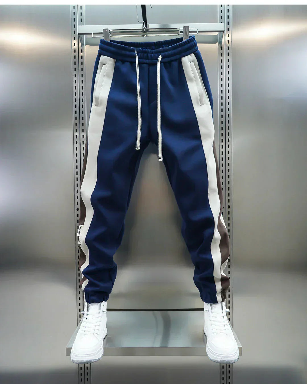 Laurent™ | Pantalones a Tensión con Rayas Contrapuestas