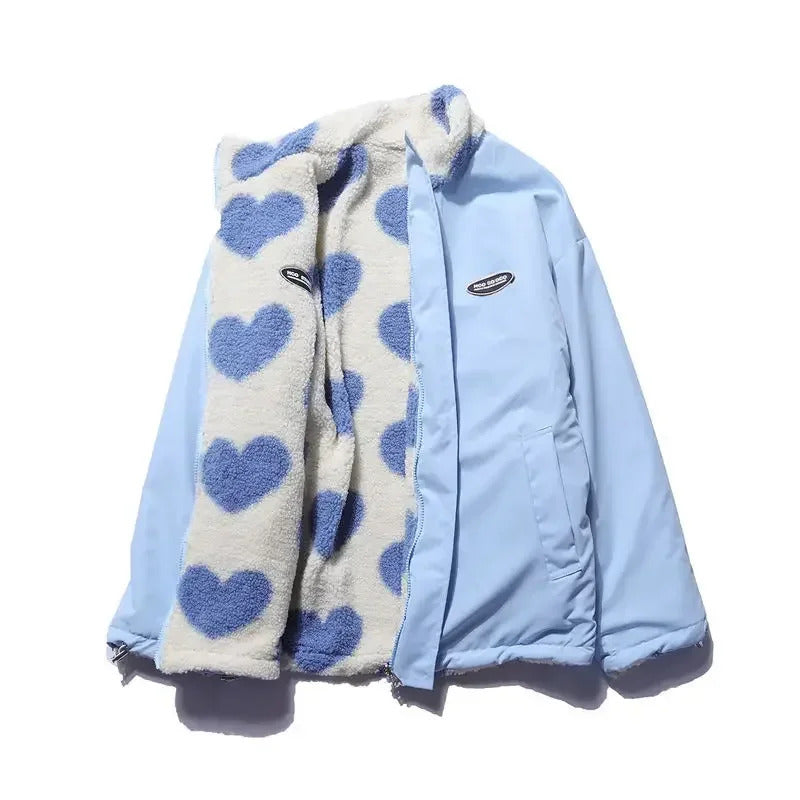 Elsie | Reversible Jacket with Heart Pattern