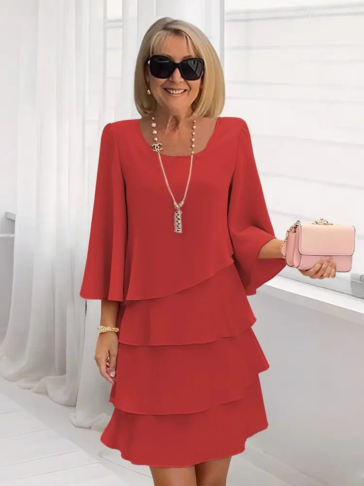 Catherine | Vestido de Volantes de Confort Elegante