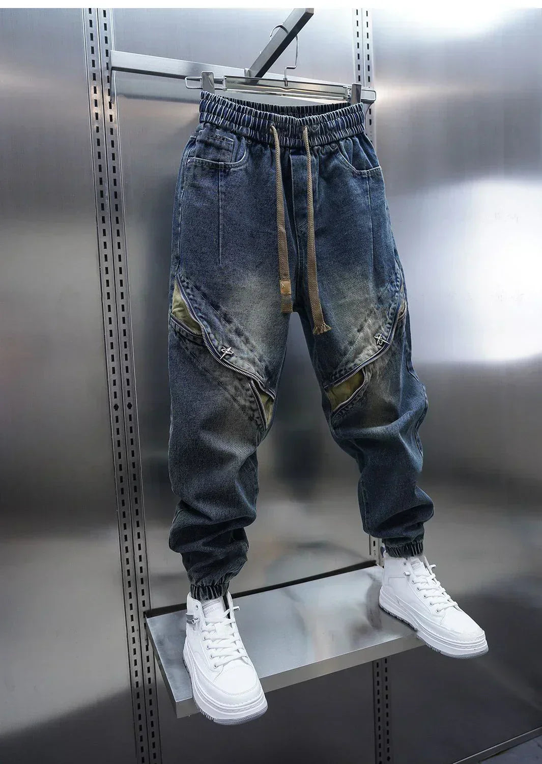 Laurent™ | Pantalones Baggy de Denim con Cintura