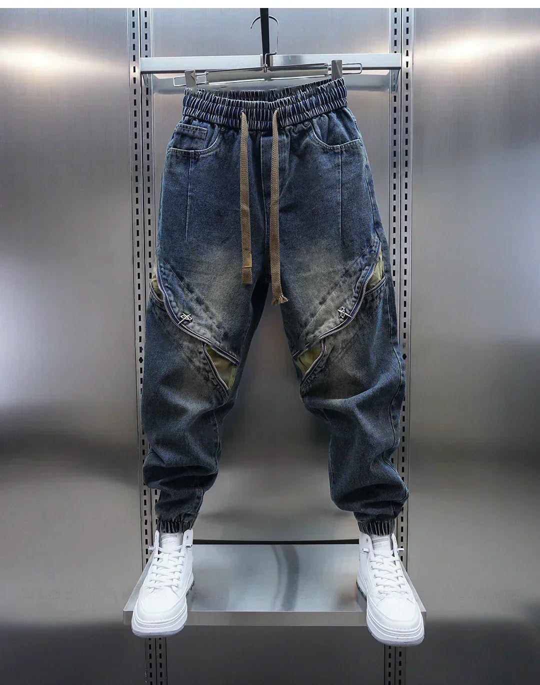 Laurent™ | Pantalones Baggy de Denim con Cintura