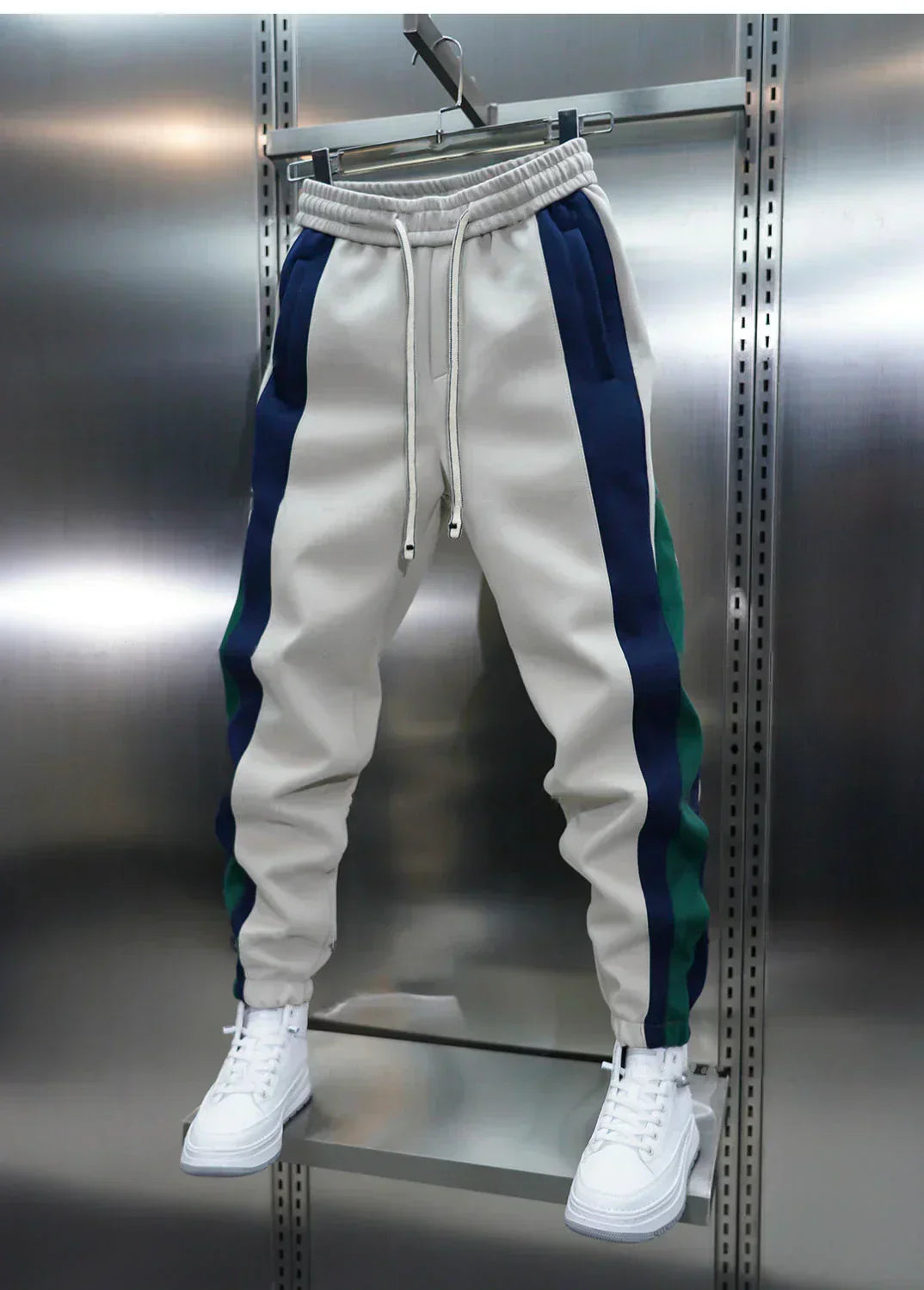 Laurent™ | Pantalones a Tensión con Rayas Contrapuestas