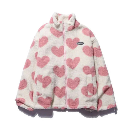 Elsie | Reversible Jacket with Heart Pattern