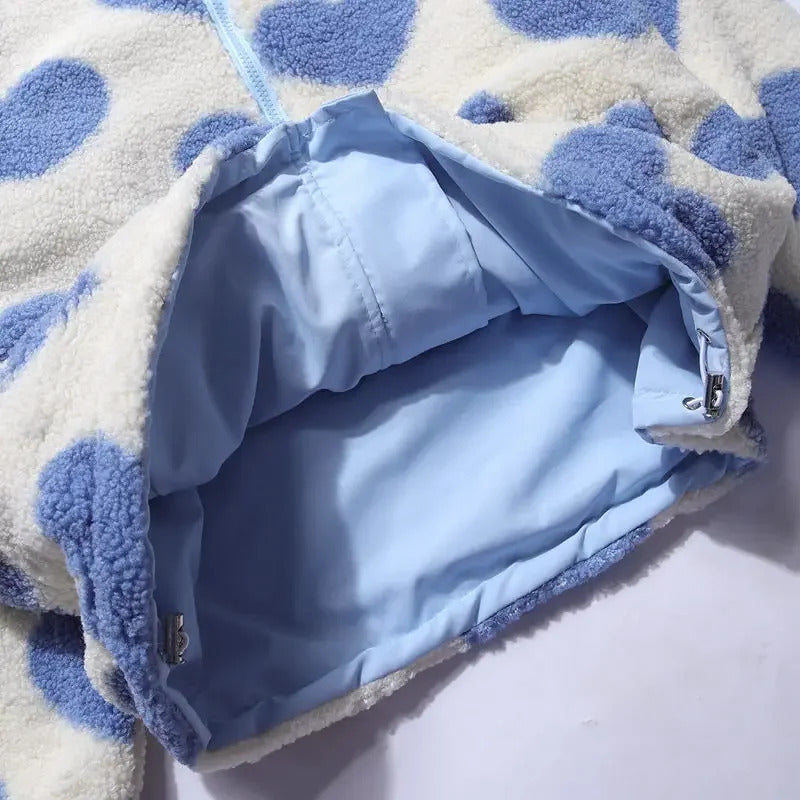 Elsie | Reversible Jacket with Heart Pattern