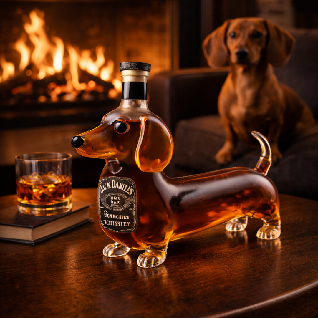 Botella de Whisky Jack Daniel's - Edición Dachshund