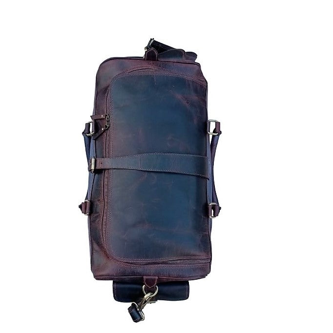 Bolsa de viaje de cuero encerado