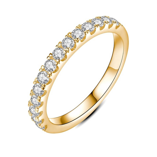 Anillo de boda en moissanita