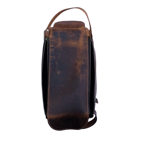 Bolsa de Aseo en Color Marrón Caza