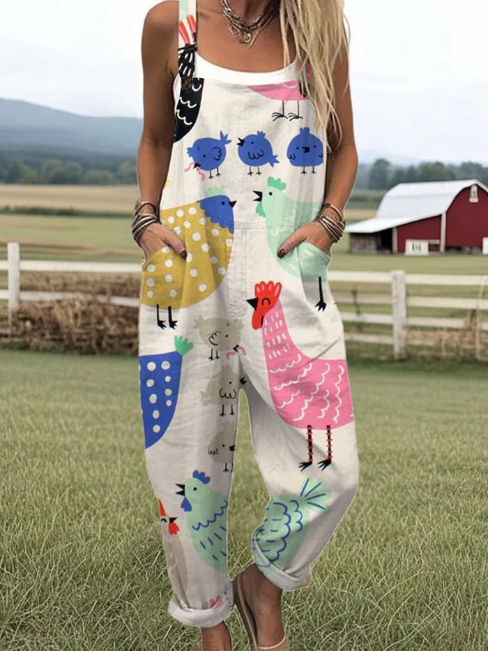 Ava | Chicken Chatter Jumpsuit