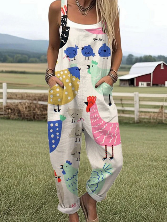 Ava | Chicken Chatter Jumpsuit
