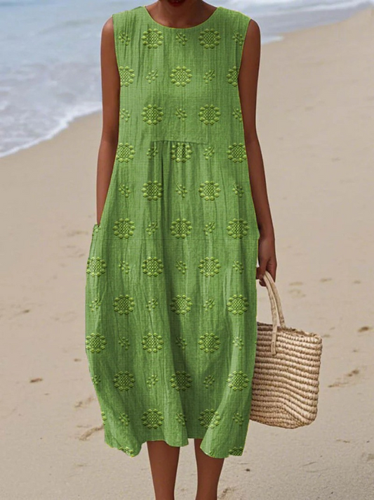 Sara | Vestido Midi con Estampado