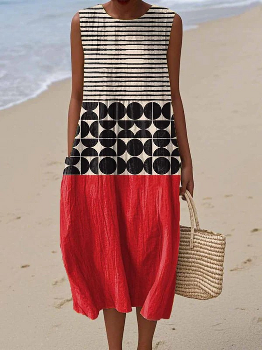 Jane | Vestido Midi a Rayas