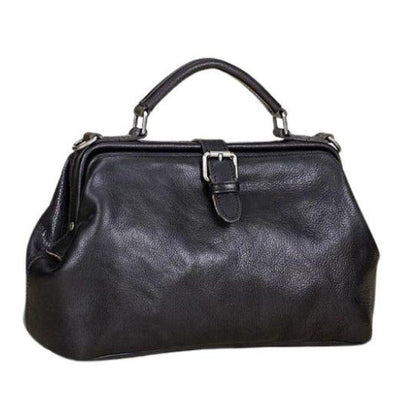 Bolso de hombro de cuero auténtico para damas