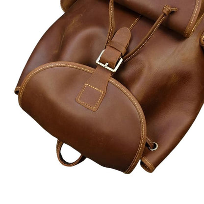 Mochila Unisex de Cuero Crazy Horse