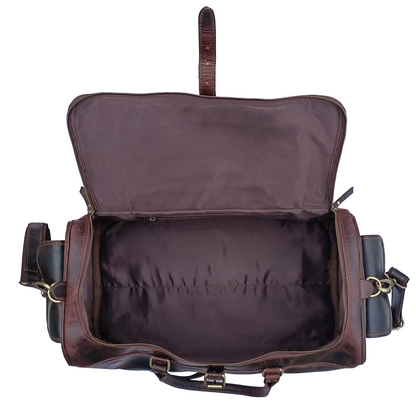 Bolsa de viaje de cuero encerado