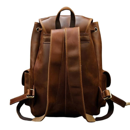Mochila Unisex de Cuero Crazy Horse