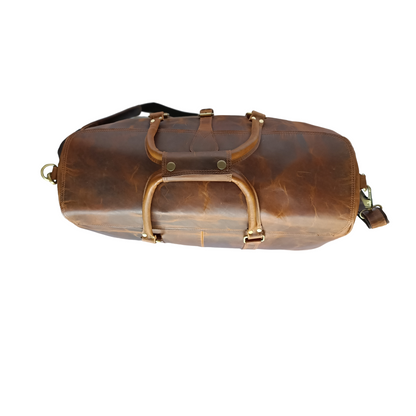 Bolsa de viaje de cera dura beige