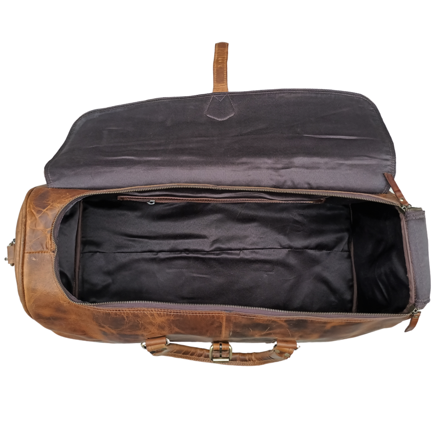 Bolsa de viaje de cera dura beige
