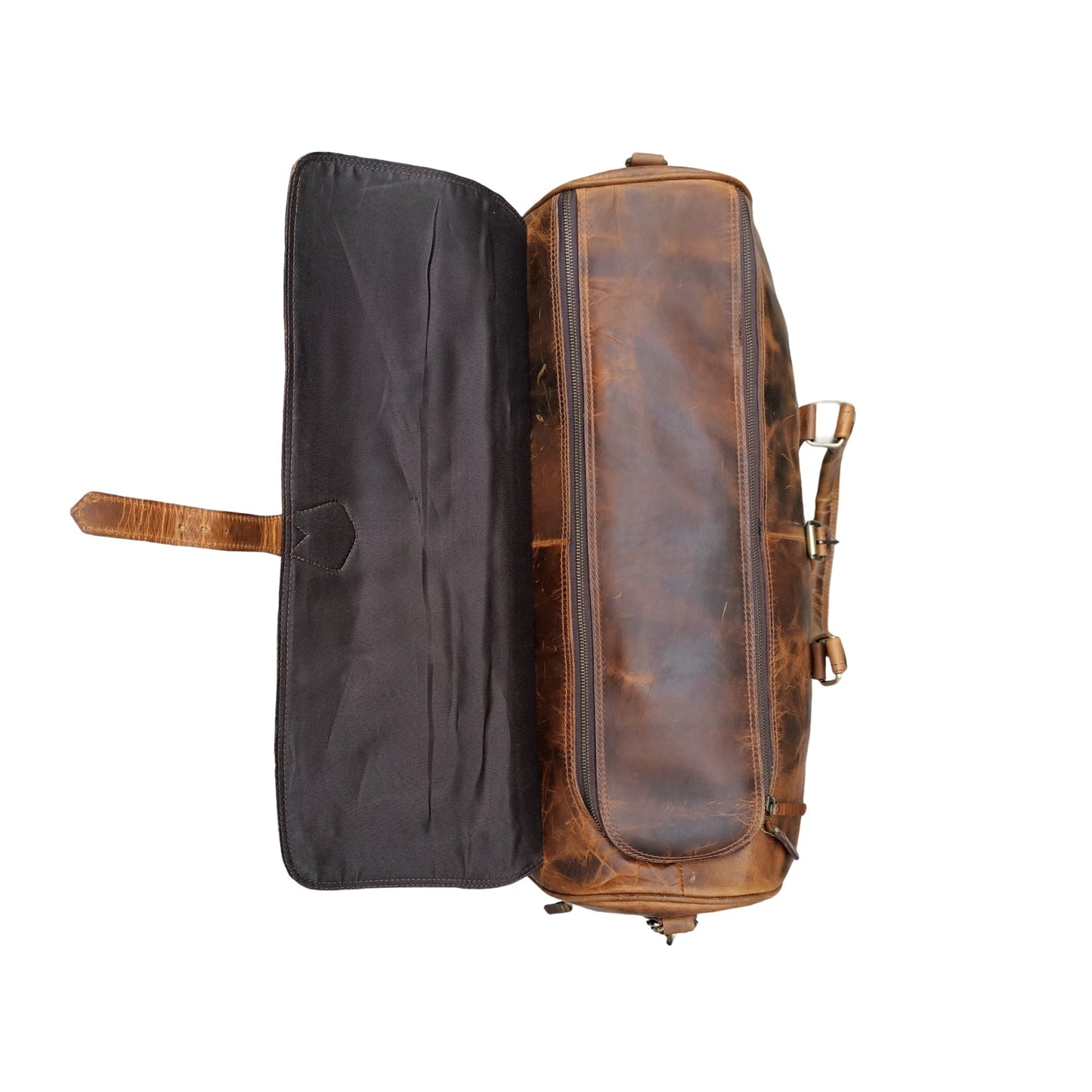 Bolsa de viaje de cera dura beige