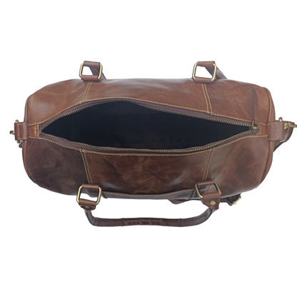 Bolso Mini Duffel en Cuero Crazy Horse