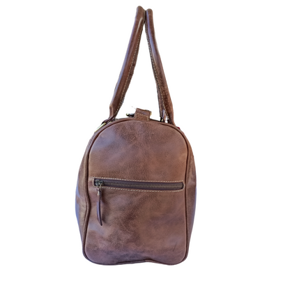 Bolso Mini Duffel en Cuero Crazy Horse