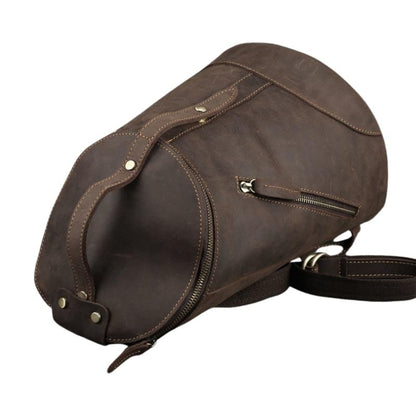 Mochila de Cuero Retro para la Universidad
