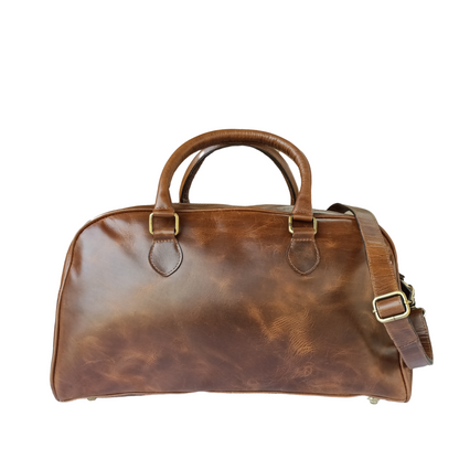 Bolso de viaje mini de cuero para damas brillante