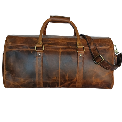 Bolsa de viaje de cera dura beige