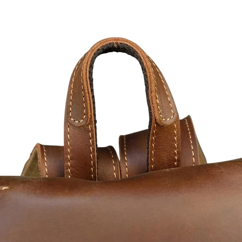 Mochila Unisex de Cuero Crazy Horse