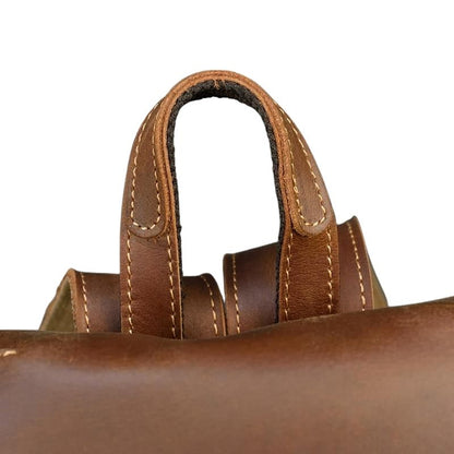 Mochila Unisex de Cuero Crazy Horse