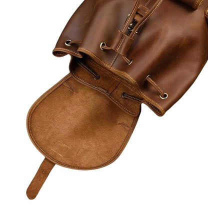 Mochila Unisex de Cuero Crazy Horse