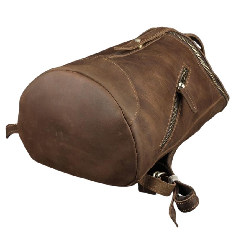 Mochila de Cuero Retro para la Universidad